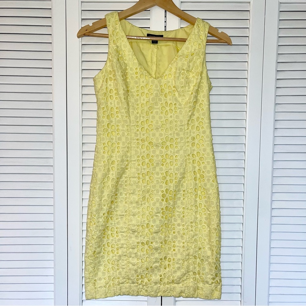 Tommy Hilfiger Yellow Eyelet Dress - Picture 2 of 11